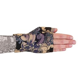 Lymphedivas Dragon Lair Beige Medical Graduated Compression Gauntlet for Lymphedema (20-30 mmHg Small)