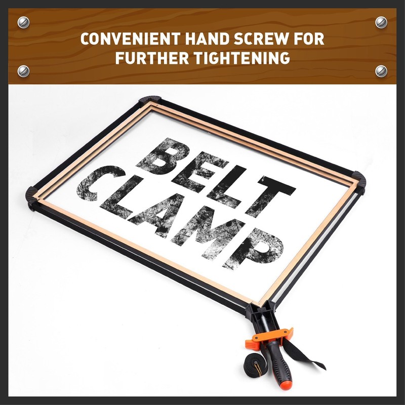 HORUSDY Band Clamp, Woodworking Frame Clamp Strap Holder for Picture