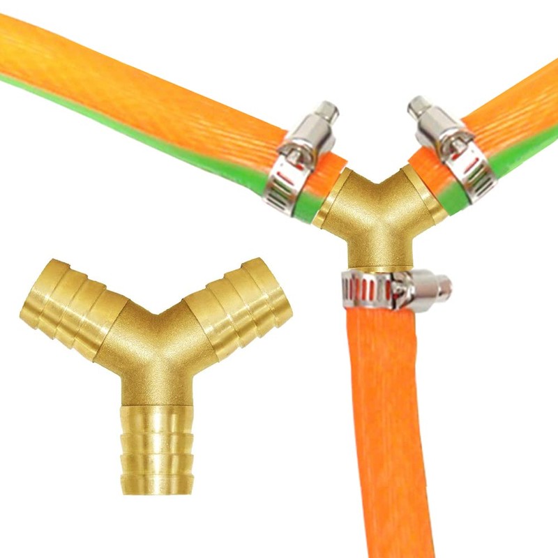 Joywayus 3/4" Large（21mm）Hose Barb Y Shaped 3 Way Union Fitting