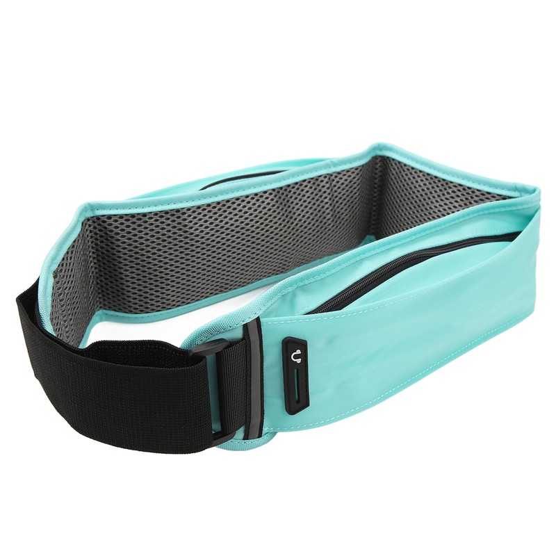 Running Waist Bag Multi Independent Pockets Elastic Breathable Thin Light
