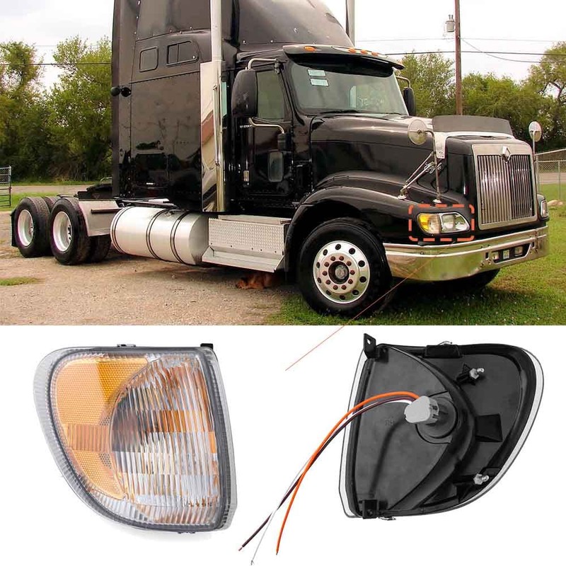High Soar Turn Signal Light Assembly for International 9200, Corner