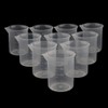 10pcs Plastic Measuring Cups Graduated Measuring Beaker Liquid Cup Container