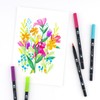 Tombow - Rotuladores artísticos con doble pincel, brillantes, paquete de