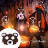 Yimluofa 4 Pack Bears Card Masks Funny Animal Felt Masks