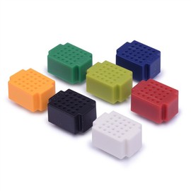 Cylewet 25 Tie Points Mini Solderless Bread Board PCB Circuit Board for Arduino 2 x 1.5cm (Pack of 7) CYT1029