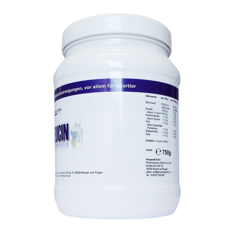 Pharma Sports L-Leucine – 750 g Pure L-Leucine Powder