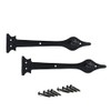 Black Antique Fake Hinge Spear Head Cast Iron Decorative Hinge