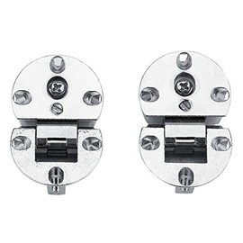 Bisagra oculta para puerta de clóset de cocina, 90 grados, cierre suave, sin marco, montaje completo, 2 piezas