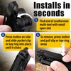 [2-Pack] 2 Black Quick Release Pocket Clips + 2 Black