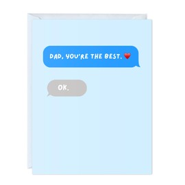 Sarcastic Dad Birthday Card – Funny Greeting Card for Dad, Grandpa, Stepdad & Uncle | Witty Father’s Day or Anniversary Card, Blank Inside, Bold & Hilarious by Aly Lou (Text Message))