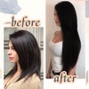 RUNATURE Tape in Hair Extensions Human Hair Black Tape in