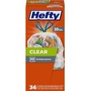 Hefty Recycling Trash Bags, Clear, 30 Gallon, 36 Count