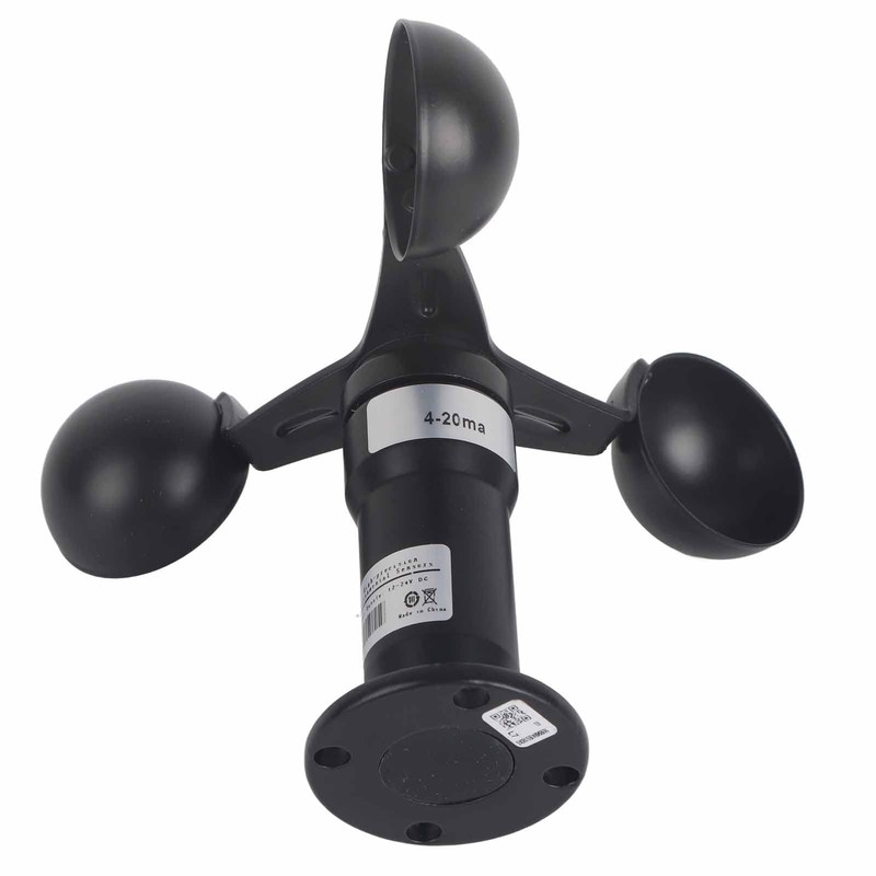Mumusuki Wind Speed Sensor 4-20mA Pulse Signal Output Aluminium Alloy