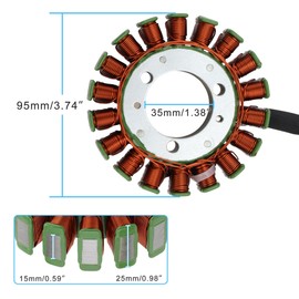 STATOOK Magneto Stator Spule Kompatibel mit 0452449 0454228 0454947 200 2005-2024 200 MD 2017-2024 2006-2007 Quad 2006