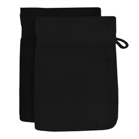 Soleil d'ocre Toilette Lagoon Viel von 2 Gloves, Cotton, Black, 16 x 21 cm
