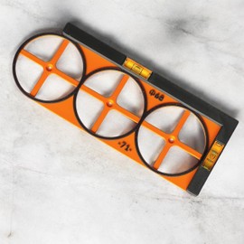 Drilling template for electric cans, leveling template, mini wasse scale