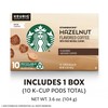 Starbucks Flavored K-Cup Coffee Pods — Hazelnut for Keurig Brewers