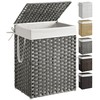 SONGMICS Laundry Hamper with Lid, 23.8 Gallon (90 L) Synthetic