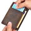 kinzd Slim Wallet RFID Front Pocket Wallet Minimalist Secure Thin