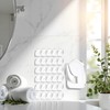 Cauaoa 20 Pcs Clear Adhesive Wall Hooks for Hanging, Small