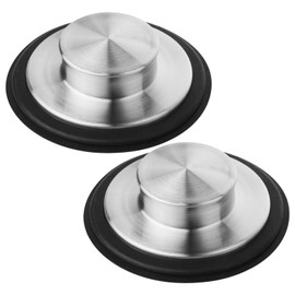 tifanso Kitchen Sink Drain Stopper - 2PCS Garbage Disposal Stopper 3.34 Inch Sink Drain Plug, Stainless Steel Kitchen Sink Drain Cover Fits Standard Kitchen Drain Size of 3.15 Inch