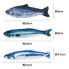 3 Pcs Cat Alone Toy Kicking Kicking Plush Toy Fish