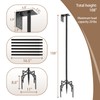 108 Inch Heavy Duty Birdhouse Pole Stand with Reinforced 5-Prong