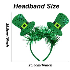 St Patricks Day Hats Headband St Patricks Day Headbands for Women St Patricks Day Hair Accessories