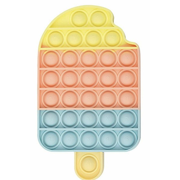 Yeahgoshopping Push Pop Bubble It Silicone Sensory Fidget Ice Cream