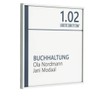 Logistic Sign System Tenuis Door Sign for Office (120/120 mm)