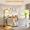 mukuxin LED Floor Lamps for Living Room, 12W Modern Arc
