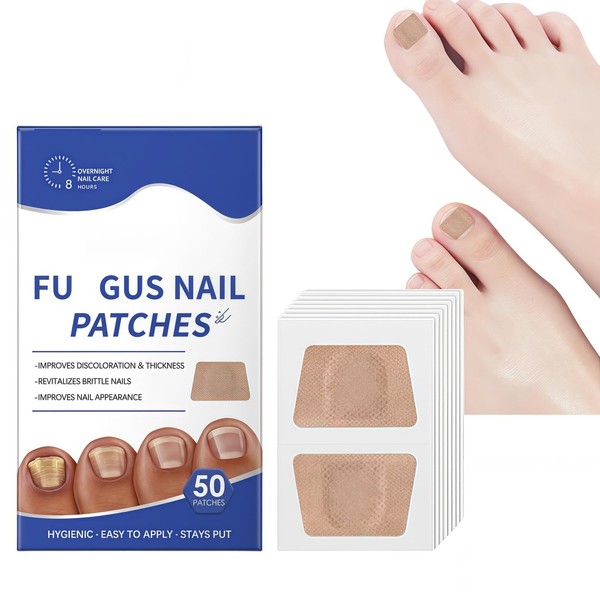 50PCS Fun/gal Nail Treatment Patches,Extra Strong 8-Hour Repair Pads for