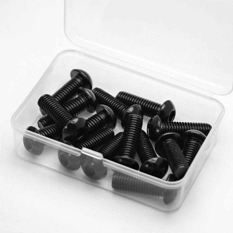 M8 x 25 mm Rounded Head Screws with Hexagon Socket