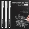 Arrtx White Gel Pen set, 1mm Gelly Roll Gel Ink