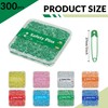 300 Count Colored Safety Pins 1 Inch, Small Safety Pins