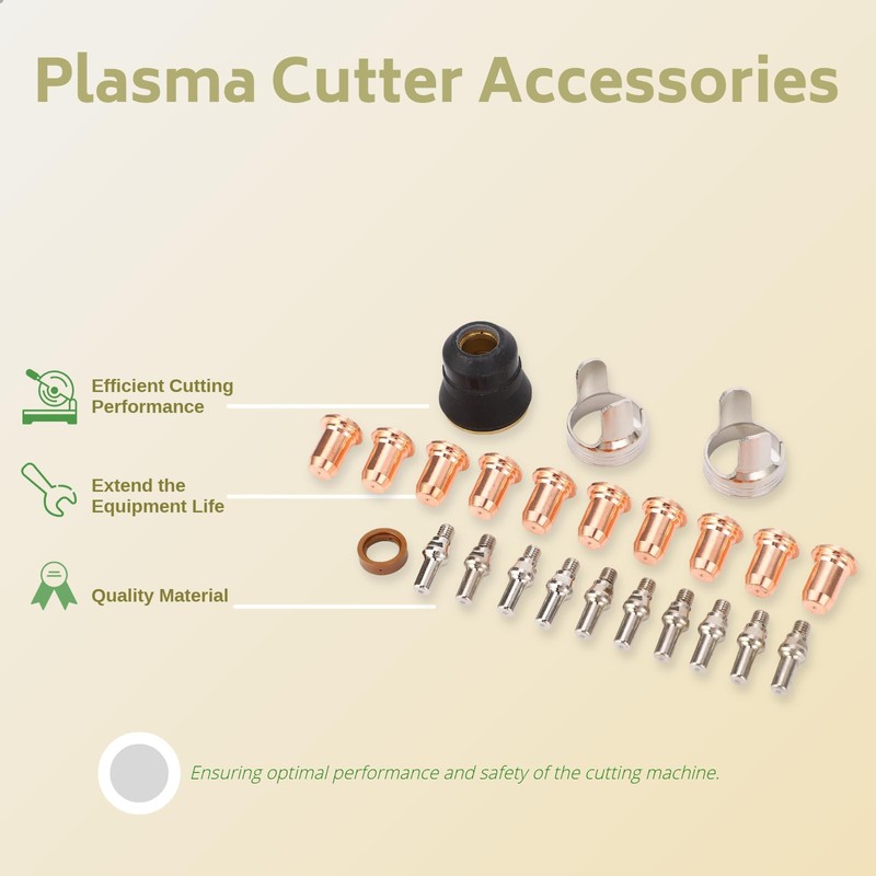Plasma Cutter Tip Electrode Set,24Pcs IPT40 Tip Electrode Kit for
