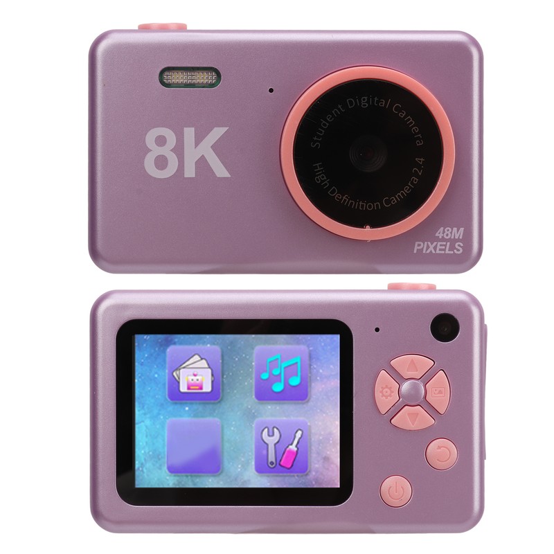 Kids Digital Camera 48MP HD Dual Camera 2.4 Inch IPS