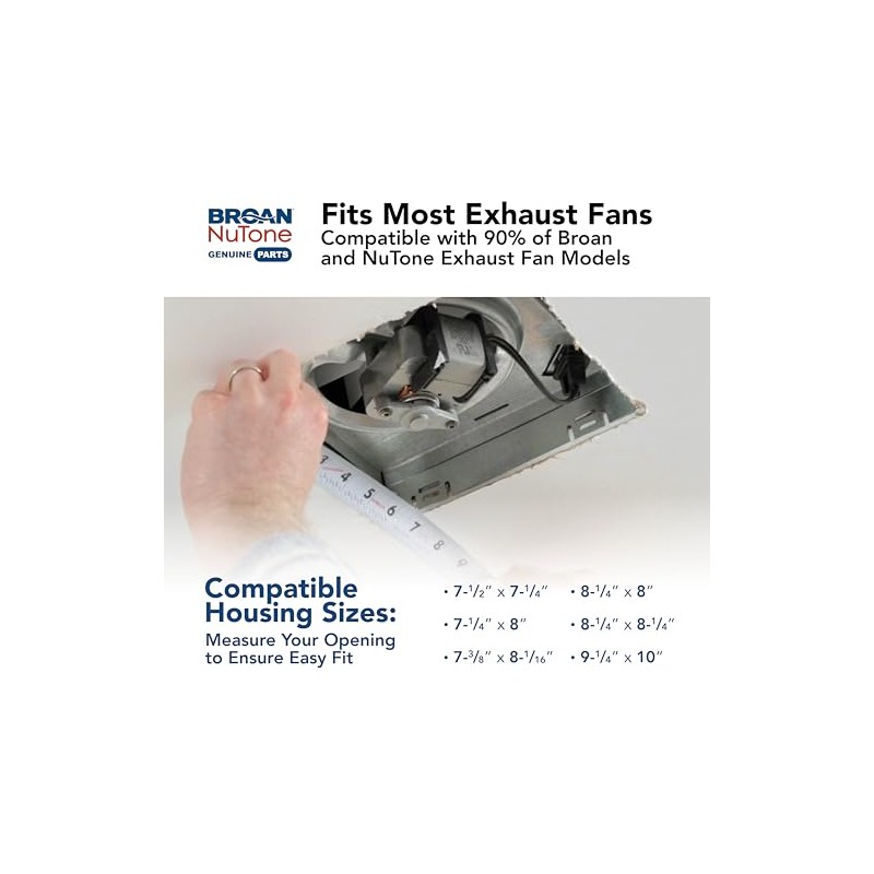 Broan-NuTone RCM700 Magnetic Universal CleanCover™ Bath Fan Replacement Grille