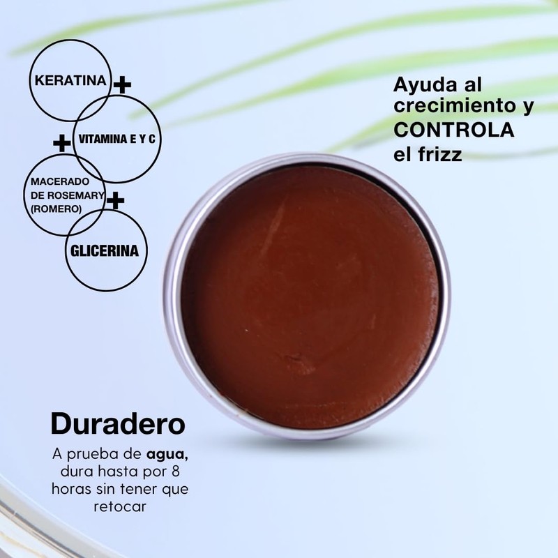 Gel de ceja 2 en 1, crecimiento y color, para
