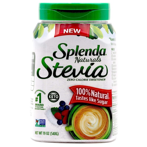 SPLENDA Naturals Stevia Zero Calorie Sweetener 19 Ounce Jar