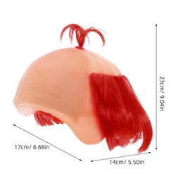 Cabilock Realistic Bald Cap for Halloween Fancy Dress and Cosplay Costume