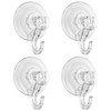 GegXcn Suction Hooks, 4 Packs Powerful Push and Lock Vacuum