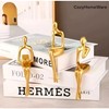 3-Pcs Thinker Statues Resin Sculptures, Modern Abstract Home Decor Ornaments,