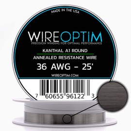 WIREOPTIM Kanthal A1 Resistance Wire 36 AWG - 25 Feet