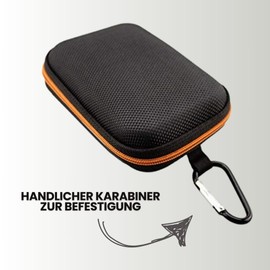 Protective Case for Tandem t:slim X2 - Hard Case with Zip, Mesh Pocket & Elastic Band - for Blood Glucose Monitor