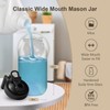 64oz Glass Pitcher with Lid - 2 Quart Mason Jar