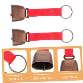 WHAMVOX Elegant Metal Camping Bells Bear Bells for Hiking Bright Sound Mute Function Included