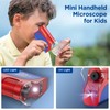 60x-120x Mini Pocket Microscope for Kids Adults, Portable Handheld Microscope