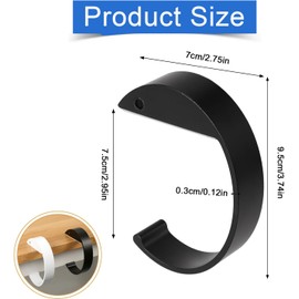 Yuandream Bag Holder for Table, Pack of 2 Handbag Holders for Table, Non-Slip Bag Hooks, Handbags Holder, Table Hook, Robust Purse Table Hook, Portable for Desk, Office