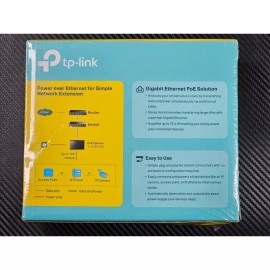 TP-Link Gigabit Power Over Ethernet PoE Injector Adapter Model TL-PoE150S - NEW